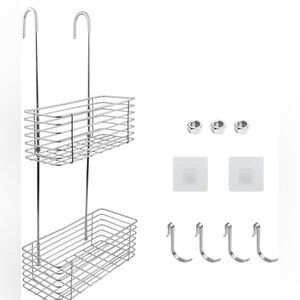 Silver Over-the-Door Shower Caddy (060)